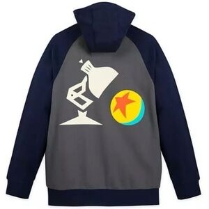 DISNEY PARKS THE WORLD OF PIXAR LUXO BALL AND LUXO JR. LAMP ZIP HOODIE